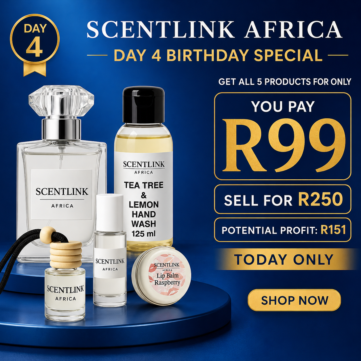 Day 4 - Get all 5 for R99 - 1 DAY ONLY